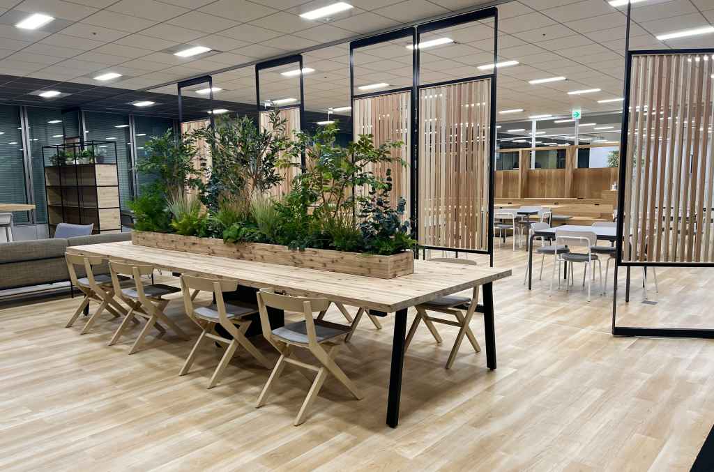 【導入事例】コミュニケーションを促す木質化空間「大日本印刷株式会社」